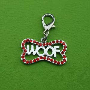 Pet Ornament Accessories Dog Pendant with Drill Dog Bone Pet Tag Decorations